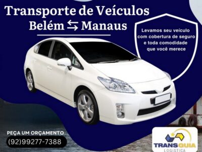 Transporte seu carro com segurança e confiança de Belém a Manaus com a Transguia Logística!