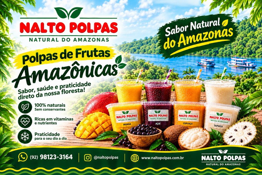 Nalto Polpas Polpa de Frutas 100% Natural