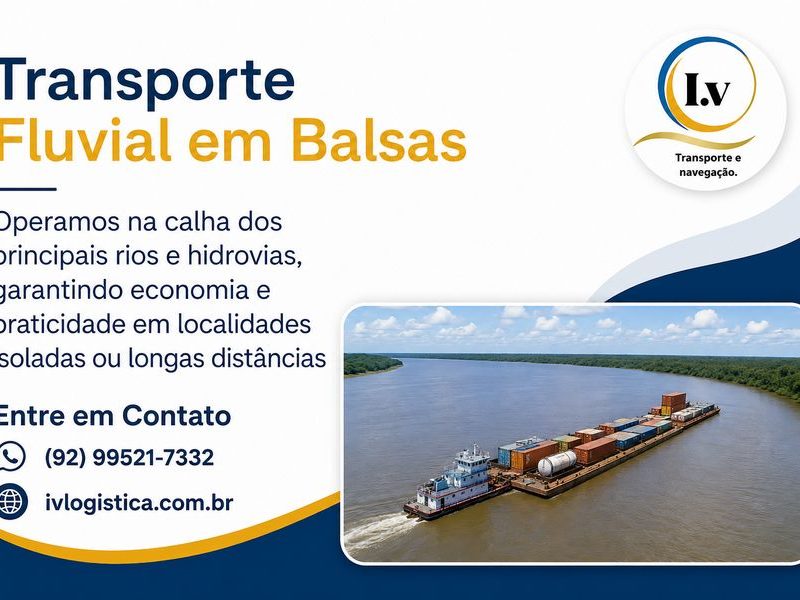 Transporte Fluvial de Cargas em Balsas