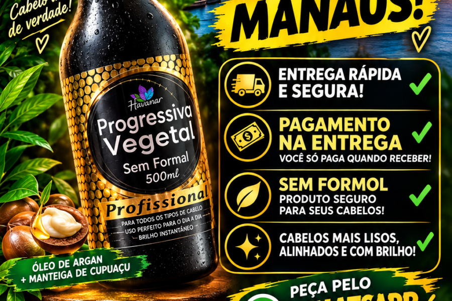 Progressiva Vegetal Sem Formol | Pague na Entrega