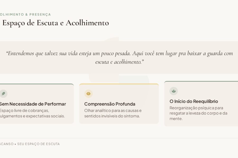 Psicanálise e Parapsicologia Descanso - O seu espaço de escuta