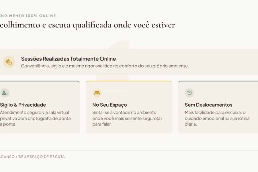 Psicanálise e Parapsicologia Descanso - O seu espaço de escuta