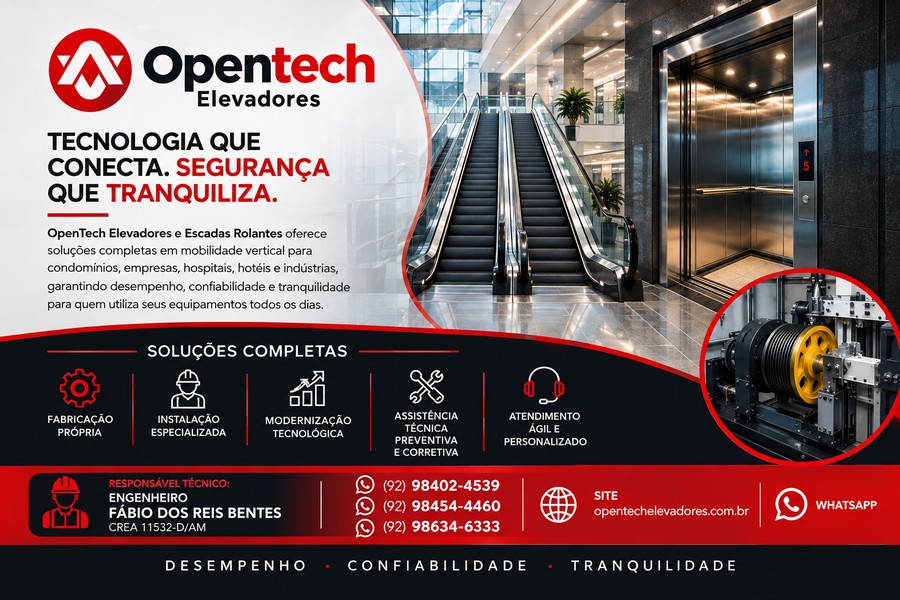 OpenTech Elevadores - Segurança e Qualidade